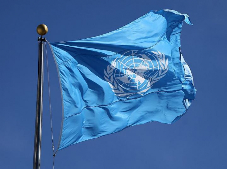 Flaga ONZ. Fot. PAP/EPA