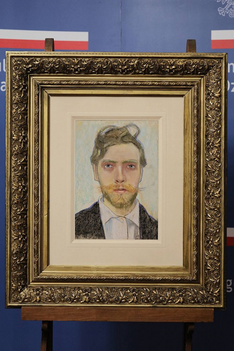 „Autoportret artysty” Stanisława Wyspiańskiego z kolekcji Muzeum Narodowego w Krakowie. Fot. PAP/P. Supernak