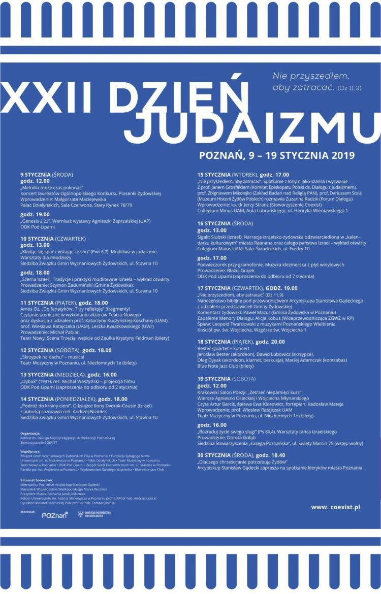 XXII Dzień Judaizmu w Poznaniu