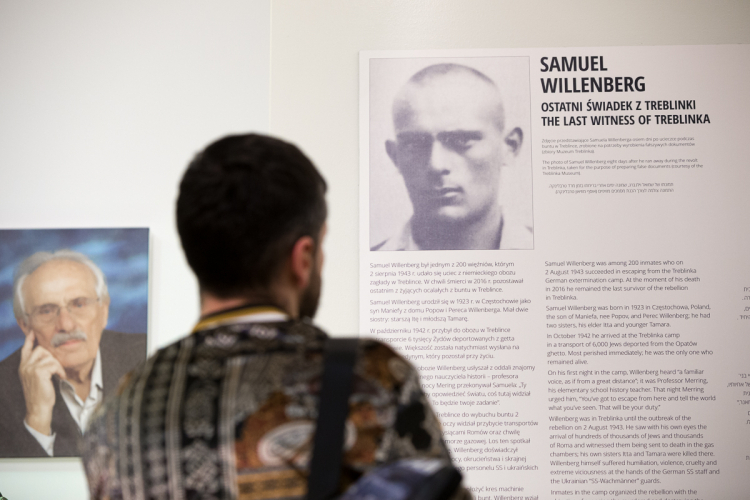 „Obraz Treblinki w oczach Samuela Willenberga” – konferencja prasowa poprzedzająca otwarcie wystawy – Warszawa, 28 stycznia 2020. Fot. S. Kasper (IPN)