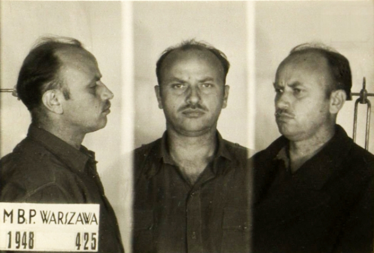 Mjr Zygmunt Szendzielarz po aresztowaniu w 1948 r. Źródło: Wikipedia Commons