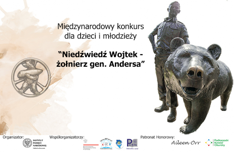 Międzynarodowy konkurs dla dzieci i młodzieży „Niedźwiedź Wojtek – żołnierz gen. Andersa”. Źródło: IPN
