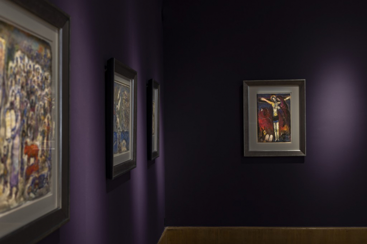 Przestrzeń wystawy Chagall w Muzeum Narodowym w Warszawie. Fot. Bartosz Bajerski/MNW