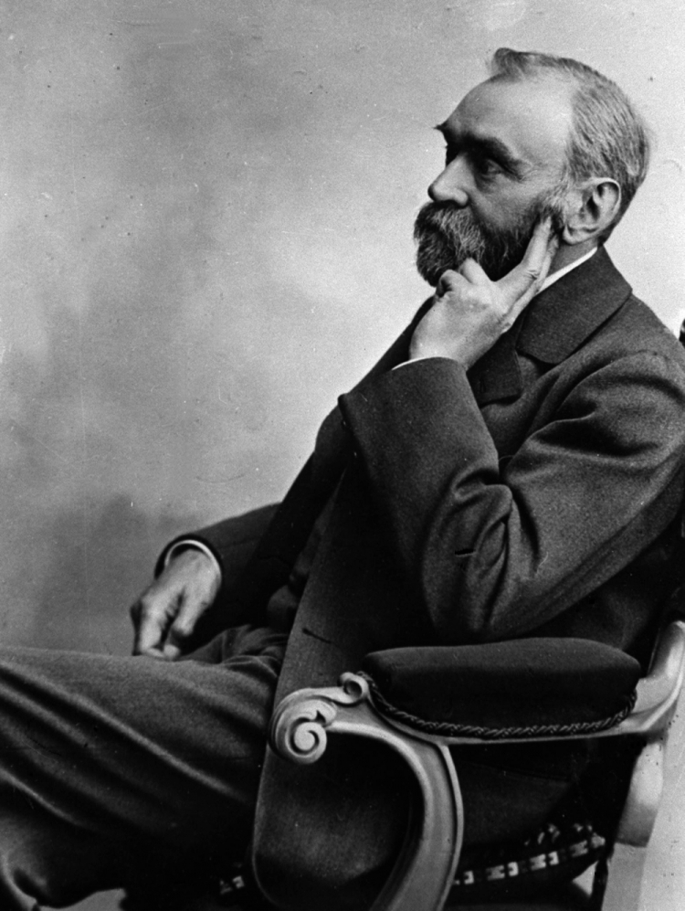 Alfred Nobel (1833-1896), przemysłowiec i naukowiec szwedzki, wynalazca dynamitu, fundator Nagrody Nobla. Fot. PAP/CAF-reprodukcja