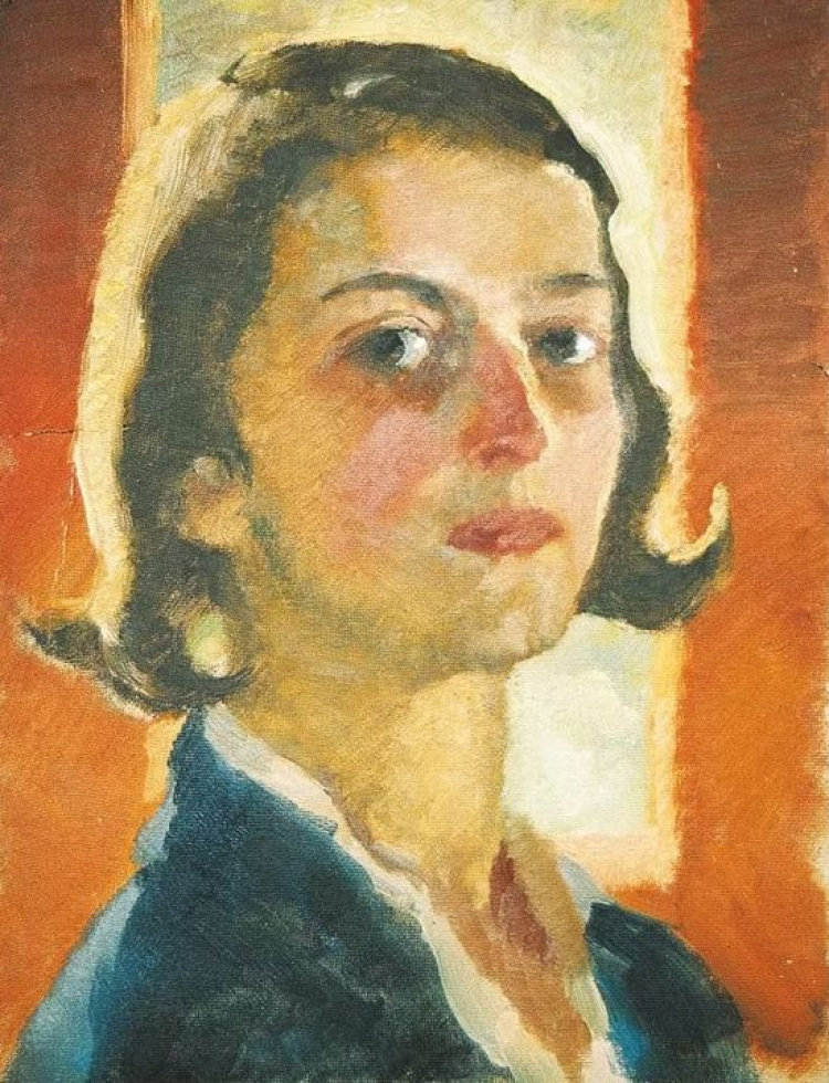 Self Portrait Against the Window, oil, 1930s. Źródło: anglopolishculturalexchange.org.uk