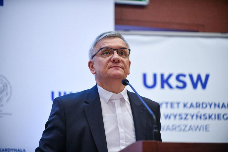Rektor UKSW ks. prof. Ryszard Czekalski. Fot. PAP/M. Obara