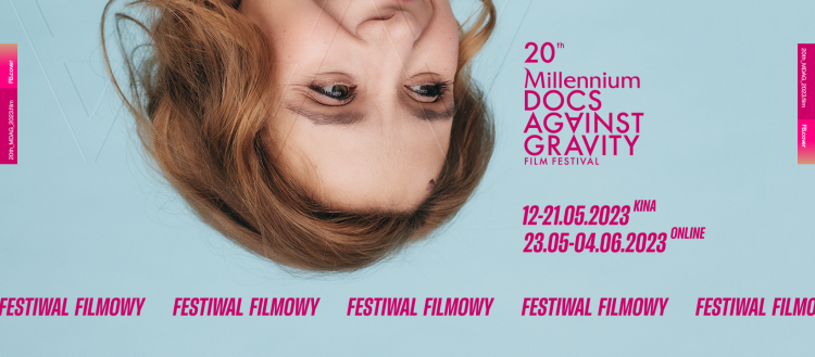 Plakat 20. festiwalu Millennium Docs Against Gravity. Źródło: Facebook/MDAG