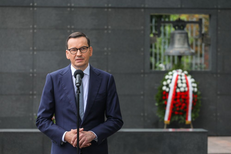 Warszawa, 01.08.2023. Premier RP Mateusz Morawiecki. Fot. PAP/P. Supernak