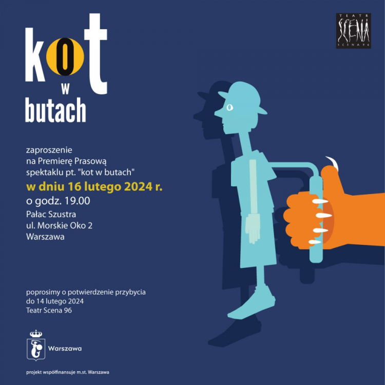 Premiera "Kota w butach" w warszawskim Teatrze Scena 96
