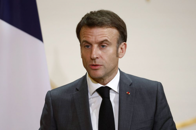Prezydent Francji Emmanuel Macron. Fot. PAP/EPA