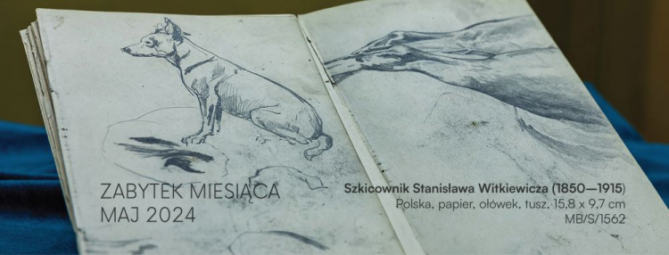 Szkicownik Stanisława Witkiewicza zabytkiem miesiąca. Źródło: Muzeum Podlaskie