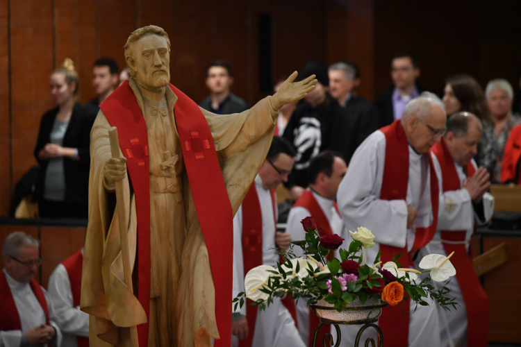Uroczystości ku czci św. Andrzeja Boboli w Warszawie w 2018 r. PAP/B. Zborowski