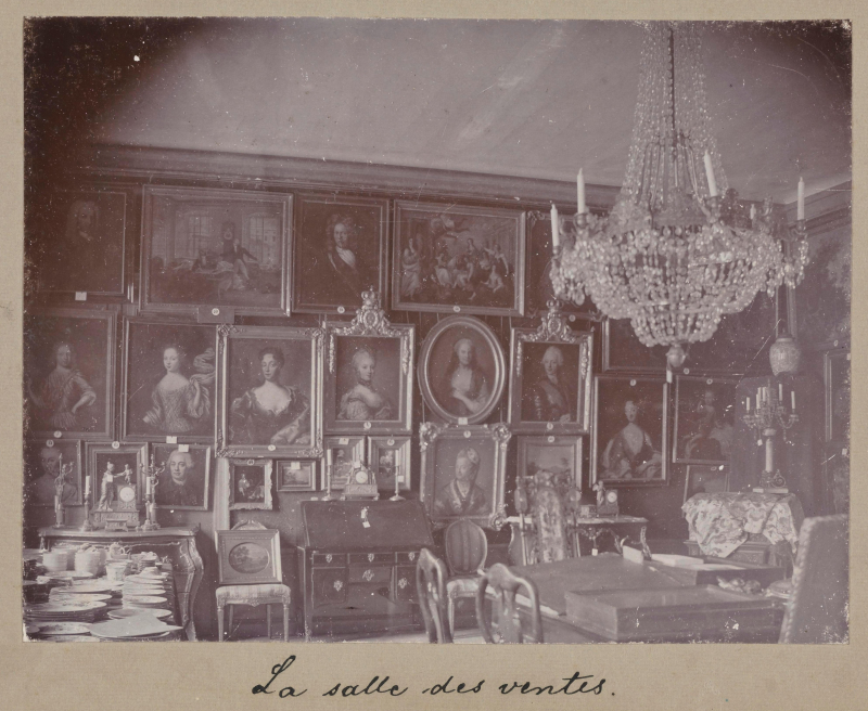 Pokój sprzedaży w antykwariacie Henryka Bukowskiego w Sztokholmie/polona.pl