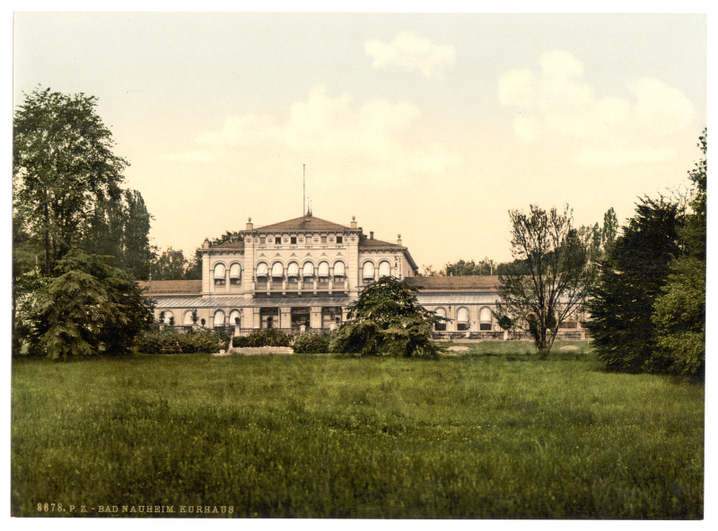 Bad Nauheim, Hotel uzdrowiskowy około 1900 roku. Fot. See page for author, Public domain, via Wikimedia Commons