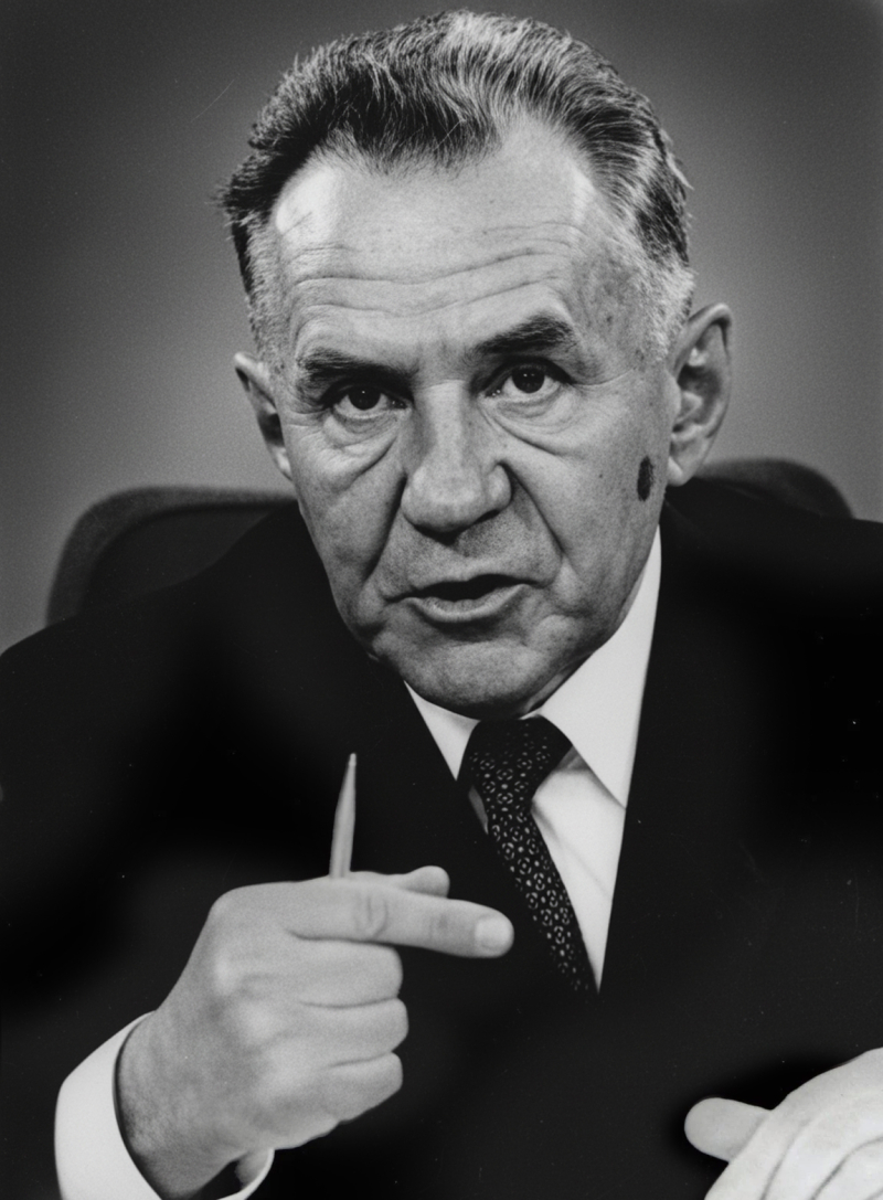 Aleksiej Kosygin. Fot. United Press International; processing by Roman Kubanskiy, Public domain, via Wikimedia Commons
