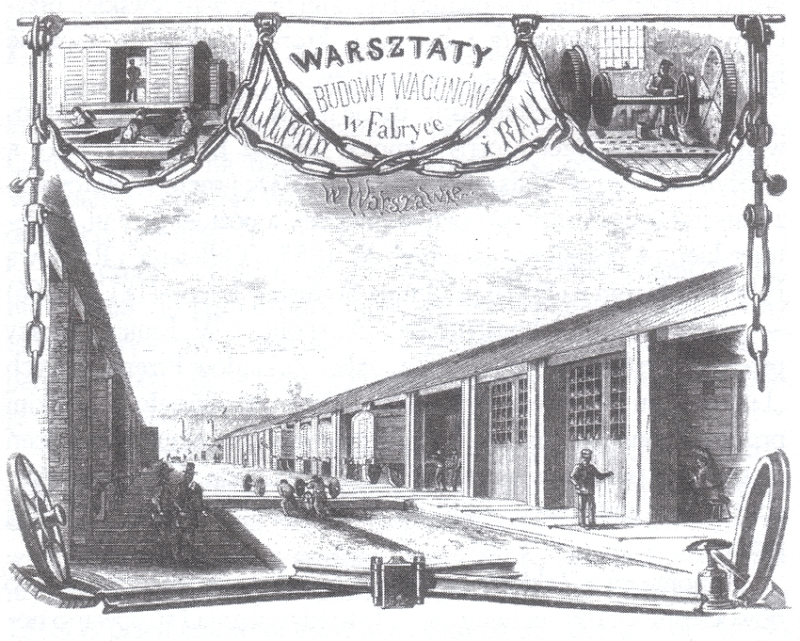 Reklama warsztatów „Lilpop i Rau” z 1860 roku. Fot. Wikipedia