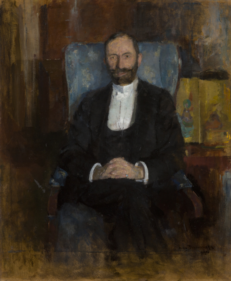 Olga Boznańska (1865-1940), "Portret Feliksa Jasieńskiego", 1907 r. Źródło: Olga Boznańska, Public domain, via Wikimedia Commons