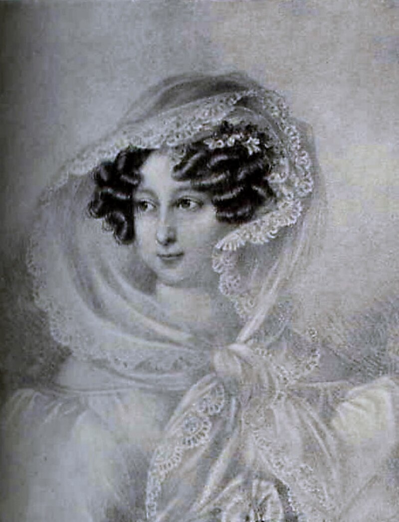 Wilhelmina Żagańska - Katharina Friederike Wilhelmine Benigna von Kurland (1781-1839). Źródło: Johann Ender, Public domain, via Wikimedia Commons