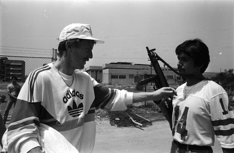 Zbigniew Boniek na mistrzostwach świata w piłce nożnej w Meksyku, 1986 r. Fot. CAF/ PAP - Teodor Walczak