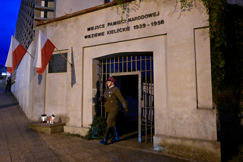 Inscenizacja historyczna w rocznicę uwolnienia więźniów w Kielcach. Fot. PAP/Piotr Polak