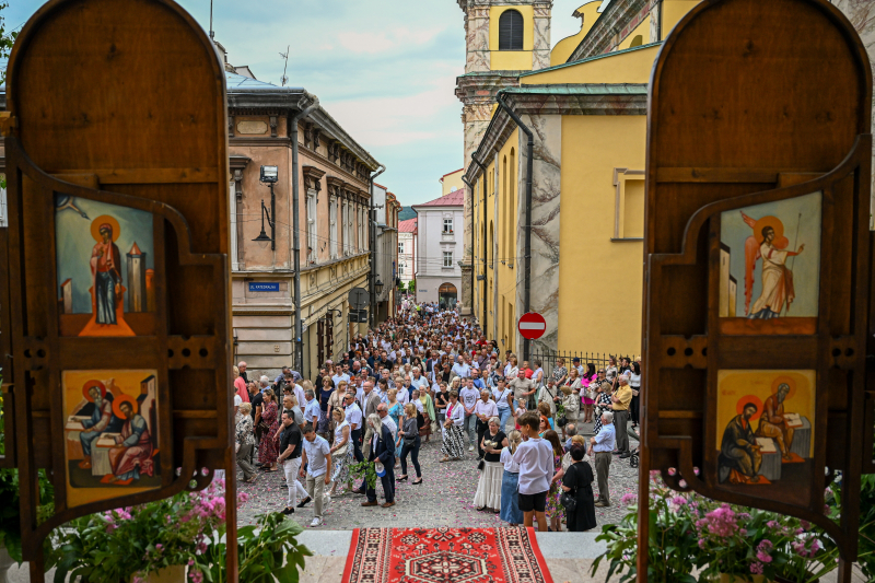 Procesja Bożego Ciała w Przemyślu, 19 czerwca 2025 r. Fot. PAP/Darek Delmanowicz