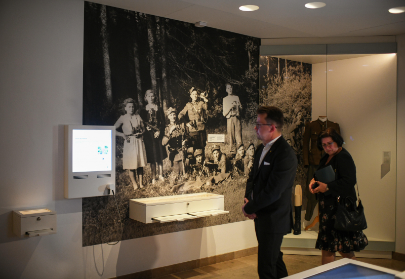 Uroczyste otwarcie Domu Pamięci Obławy Augustowskiej w Augustowie, 12 lipca 2025 r. Fot. PAP/Michał Zieliński