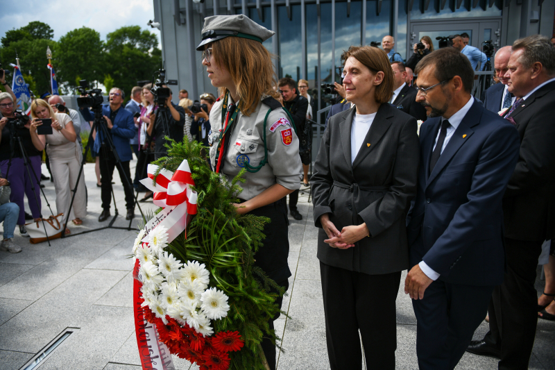 Uroczyste otwarcie Domu Pamięci Obławy Augustowskiej w Augustowie. Fot. PAP/Michał Zieliński
