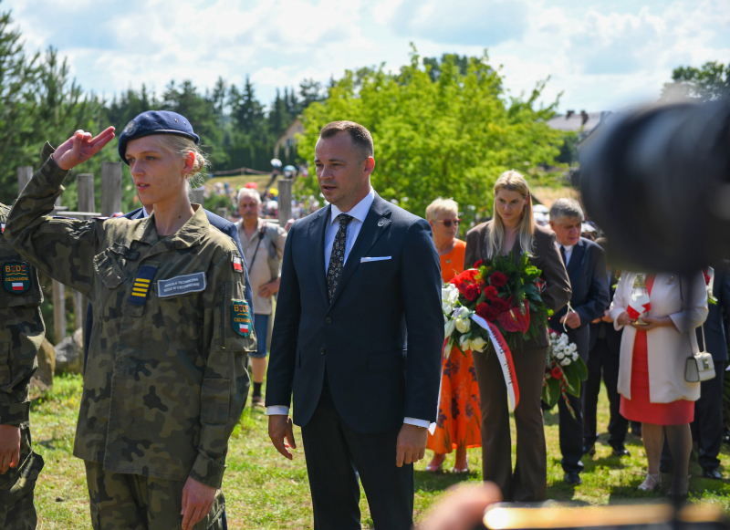 Obchody 80. rocznicy Obławy Augustowskiej w Gibach przy Wzgórzu Krzyży. Fot. PAP/Michał Zieliński