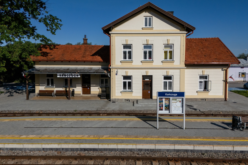 Stacja kolejki wąskotorowej w Kańczudze nagrodzona w konkursie MKiDN Zabytek Zadbany. Fot. PAP/Darek Delmanowicz