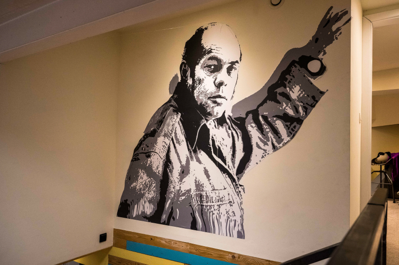 Bruksela, Belgia, 04 lutego 2026r. Wystawa "Solidarność" w Centrum Wszechświata w Brukseli. Przygotowana przez organizację Help Centre Belgium we współpracy z ECS ekspozycja poświęcona jest historii "Solidarności", jej dziedzictwu i znaczeniu dla przemian demokratycznych w Europie. Fot. PAP/Wiktor Dąbkowski