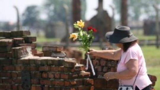 Uroczystości Dnia Pamięci o Zagładzie Romów na na terenie byłego obozu zagłady KL Birkenau. Fot. PAP/J. Bednarczyk
