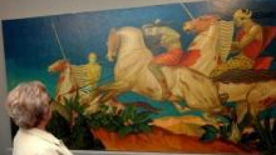 Wystawa prac Stefana Norblina w Muzeum Regionalnym w Stalowej Woli. Fot. PAP/M. Delmanowicz