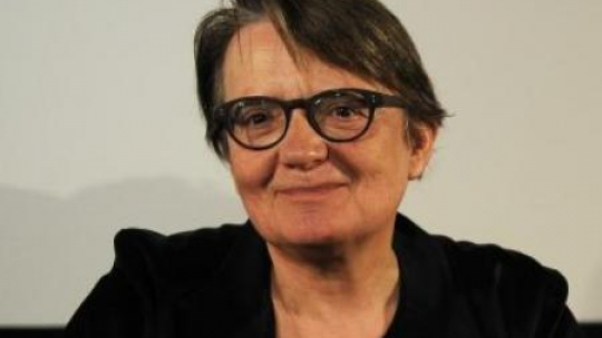 Agnieszka Holland podczas konferencji prasowej przed premierą filmu "W ciemności". Fot. PAP/J. Turczyk