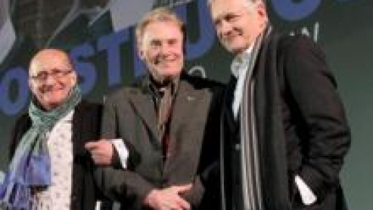 Andrzej Seweryn, Daniel Olbrychski i Wojciech Pszoniak. Fot. PAP/J. Bednarczyk