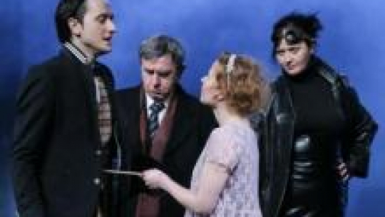 Próba sztuki "Bezimienne dzieło" Stanisława I. Witkiewicza w reż. Jana Englerta. Fot. PAP/P. Supernak