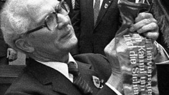 Erich Honecker, przywódca NRD w latach 19171-1989. Fot. PAP/EPA