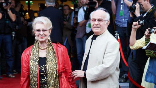 Jerzy Antczak z żoną, Jadwigą Barańską. Fot. PAP/A. Warżawa