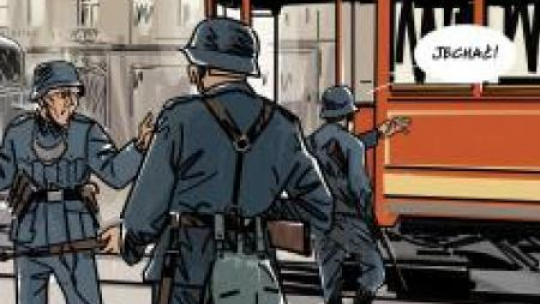 Jedna z plansz komiksu. Źródło: Fundacja Animacja