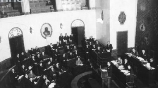 Sala Sejmu Śląskiego. 1932 r. Fot. NAC