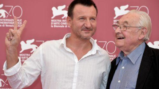 Robert Więckowicz i Andrzej Wajda. Fot. PAP/EPA