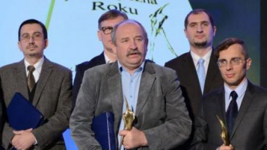 Laureaci (od lewej): T. Łabuszewski, S. Cenckiewicz, M. Koprowski, A. Chmielecki i P. Pleskot. Fot. PAP/J. Kamiński