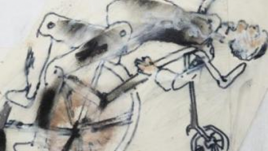  Tadeusz Kantor "Rowerek z manekinem". Źródło: ŻIH