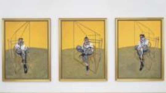 Francis Bacon  "Trzy studia do portretu Luciana Freuda". Fot. PAP/EPA/Christies handout