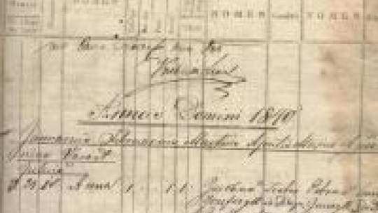 Wpis w księdze metrykalnej z Galicji. Źródło: AGAD