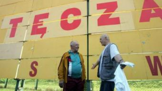 Plan filmu "Ryś". Nz. reżyser i odtwórca głównej roli Stanisław Tym i Jerzy Turek. Fot. PAP/B. Zborowski