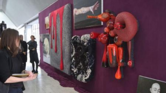 Prace Piotra Uklańskiego w Muzeum Sztuki Nowoczesnej w Warszawie. Fot. PAP/R. Guz