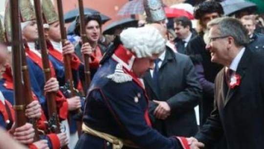 Prezydent Bronisław Komorowski - inscenizacja żywego obrazu "Konstytucja 3 Maja 1791 roku" Jana Matejki. Fot. PAP/R. Guz