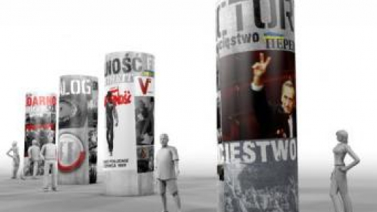 Wystawa "Czasy przełomu" - wizualizacja. Źródło:ECS