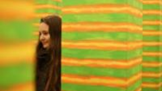 Instalacja malarska Leona Tarasewicza w Muzeum Narodowym w Krakowie. Fot. PAP/S. Rozpędzik