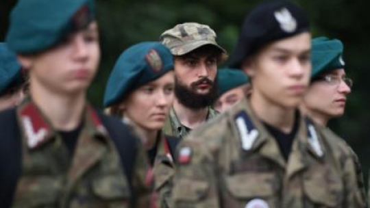  Marszu Szlakiem I Kompanii Kadrowej w setną rocznice wymarszu "kadrówki". Fot. PAP/J. Bednarczyk